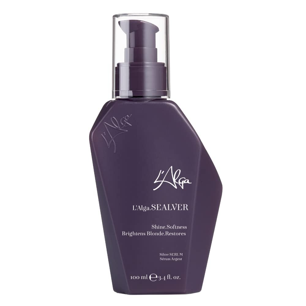 L'Alga Sealver Hair Serum with LalgaNord5-Biocomplex to Maintain Platinum Blonde Tones and add Shine and Softness, 100ml