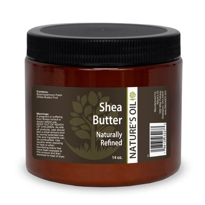 Nature's Oil Shea Butter, Naturally Refined, 14oz