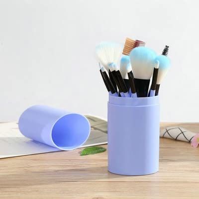 YQBUER Makeup Brush Eye Shadow Brush Set 12pcs Soft Bristles Beauty Tools Eyes Facial Makeup Blusher Brush Cylinder Cosmetic Brush Cosmetic Products (Color : F)