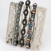 AMCAMI Rhinestone Crystal Beaded Hairbands 5 Pack - Elastic Hippie Hair Accessories for Women and Girls view 2