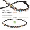AMCAMI Rhinestone Crystal Beaded Hairbands 5 Pack - Elastic Hippie Hair Accessories for Women and Girls view 4