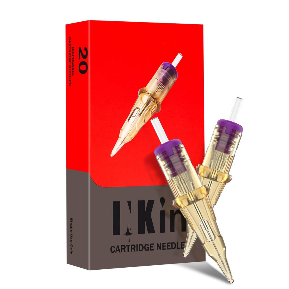 INKin Tattoo Cartridge Needles - Permanent Makeup SMP 3RL Round Liner 0.16MM Microblading Hair Scalp for Tattoo Pen Rotary Machine Supply