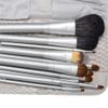 YQBUER Makeup Brush 12pcs Makeup Brushes Set Powder Contour Blush Brush Cosmetic Beauty Tools Goat Hair with Bag Cosmetic Products (Color : Brown, Size : 12pcs) view 4