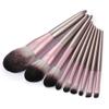YQBUER Makeup Brush Face Eye Shadow Makeup Brush Set Eyeshadow Eyeliner Lip Foundation Cosmetic Blush Makeup Brushes 9pcs Cosmetic Products (Color : Purple, Size : 9pcs) view 2