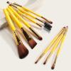 YQBUER Makeup Brush 9pcs/Set Makeup Brush Set Beauty Tools Natural Eye Shadow Foundation Powder Eyeliner Eyelash Lip Makeup Brush Cosmetic Products (Color : 2) view 1