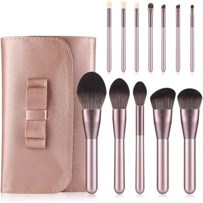 YQBUER Makeup Brush Makeup Brush Set Tool Blush Powder Cosmetics Eyeshadow Makeup Brushes Foundation Brush Blending 12pcs Cosmetic Products (Color : Pink, Size : 12pcs)