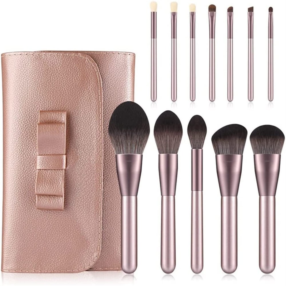 YQBUER Makeup Brush Makeup Brush Set Tool Blush Powder Cosmetics Eyeshadow Makeup Brushes Foundation Brush Blending 12pcs Cosmetic Products (Color : Pink, Size : 12pcs)
