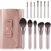 YQBUER Makeup Brush Makeup Brush Set Tool Blush Powder Cosmetics Eyeshadow Makeup Brushes Foundation Brush Blending 12pcs Cosmetic Products (Color : Pink, Size : 12pcs) view 1