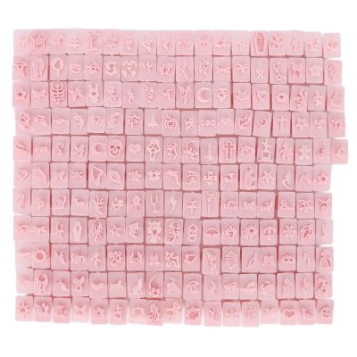 192pcs 3D Nail Art Stamper, Clear Lines Manicure Stamping Tools Different Patterns Stamper for Nail Salon DIY