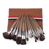 YQBUER Makeup Brush 16pcs Soft Synthetic Fibers Hair Make Up Brushes Lip Eyelash Powder Blending Large Fan Brush Beige Essential Set Cosmetic Products (Color : B) view 1