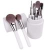 YQBUER Makeup Brush 8 PCS White Makeup Brushes Professional Brush Set Brushes for Makeup Powder Foundation Eyeshadow Brushes with Cylinder Cosmetic Products view 2