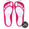 25Pairs(50Feets) Disposable Stick Spray Tanning Feet Pads Perfect for preventing spray tan solution,Deluxe & Hygienic Spray Tan Feet Pads-Ideal for Salons and Spas or Home,Easy to Apply view 2