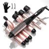 Maxt 5-in-1 Interchangeable Curling Iron Wand Set with 3 Barrels & Curling Thermal Brush | Ceramic Coated for Long-Lasting Curls, Waves Hair Curler (0.35-1.25 inch) view 1