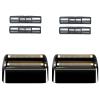 2 Pack Shaver Replacement Foil and Cutters Compatible with BaBylissPRO Double FXFS2 Metal Shaver foil Replacement,Black view 1