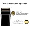 2 Pack Shaver Replacement Foil and Cutters Compatible with BaBylissPRO Double FXFS2 Metal Shaver foil Replacement,Black view 2