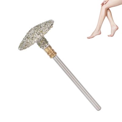 Pedicure Nail Drill Bit, Umbrella Shape Stainless Steel Nail Polishing Grinding Head for Nails and Toenails(C)