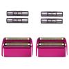 2 Pack Shaver Replacement Foil and Cutters Compatible with BaBylissPRO Double FXFS2 Metal Shaver foil Replacement,Purple view 1