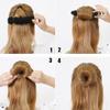 3 Pcs Magic Hair Bun Maker Foam Sponge Hair Bun Shaper Donut Bun Maker Hot Hair Donut Bun Ring Styler Maker Reusable Bun Twister Donut Maker Curler Accessories for Wedding Yoga Dancing(Black) view 4