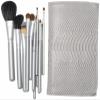 YQBUER Makeup Brush 12pcs Makeup Brushes Set Powder Contour Blush Brush Cosmetic Beauty Tools Goat Hair with Bag Cosmetic Products (Color : Silver, Size : 12pcs) view 1