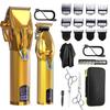 Dumite Cordless Hair Clippers for Men,Professional Hair Clippers Trimmer Kit,Barber Fading Clipper and Zero Gap T-Blade Trimmer Set with LED Display for Mens Gifts(Gold) view 1