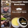 FULLLIGHT TECH Beard Balm, 2 Pack - Citrus Scent - Coconut, Argan, Jojoba Oils - Styles, Hydrates & Smooths Beards & Mustaches - Beard Styling Balm - Gifts for Men view 4