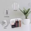 Wedama TSA Approved Toiletry Bag, Cosmetic Bags 2 Pack with Zipper Carry on Airline Airport Travel Accessories, PVC Makeup Bags for Travel, Quart Size Travel Bags for Men and Women-White view 4