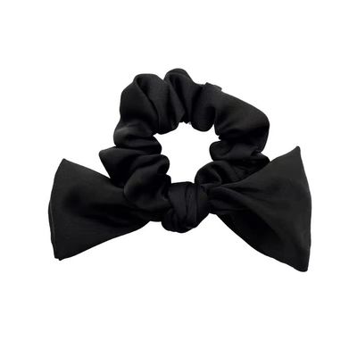 Bow Knot Large Intestine Hair Ring Silk Solid Color Hair Band Fashion Ladies High Elastic Hair Rope Hair Rope Headdress (Color : B)
