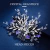 Foyte Flower Bride Wedding Hair Comb Crystal Leaf Bridal Headpieces Rhinestone Hair Pieces Pearl Bridesmaid Side Combs Hair Accessories for Women and Brides(star) view 2