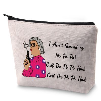 BLUPARK Madea Makeup Bag I Ain't Scared Of No Po Po Cosmetic Bag for Fans (No Po Po)