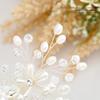 Foyte Flower Bride Wedding Hair Comb Crystal Leaf Bridal Headpieces Rhinestone Hair Pieces Pearl Bridesmaid Side Combs Hair Accessories for Women (pearl) view 4