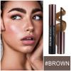 2PCS Peel Off Tattoo Eyebrow Gel, Long Lasting Waterproof Eyebrow Tattoo Makeup,Natural Elegant Eyebrow Tattoo Peel Off for Woman Girls - Brown view 2