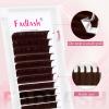 FADLASH Brown Lash Extensions Easy Fan Volume Lashes Colored Lash Extensions C Curl Volume Lash Extension 0.07 Self Fanning Eyelash Extensions (Dark Brown-0.07C, 8-14mm) view 3