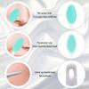 10 Double-Sided Silicone Exfoliating Brushes for Lips & Nose - Soft Cleaning Tool for Smoother & Fuller Appearance - Mixed Colors view 3