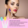 10 Double-Sided Silicone Exfoliating Brushes for Lips & Nose - Soft Cleaning Tool for Smoother & Fuller Appearance - Mixed Colors view 4