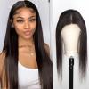 13x4 Lace Frontal Closure With Cap Brazilian Hair Human Hair Free Part With Baby Hair Straight Virgin Hair 14 Inch view 1