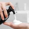 UUJOLY Foaming Soap Dispenser, 15oz Refillable Pump Bottle Plastic for Liquid Soap, Shampoo, Body Wash, 4 Pcs, Black view 3