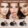 Eyebrow Stamp Stencil Kit for Beginner - Simpout Eye Brow Stamping Kit, Brow Stamp Trio Kit, 29 Brow Stencils, Brow Eyebrow Kit with Sponge Applicator, Waterproof Eyebrow Kit (E05 Dark Brown) view 3