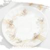 Foyte Crystal Bride Wedding Hair Comb Leaf Bridal Headpieces Rhinestone Flower Hair Vines Pearl Bridesmaid Side Combs Hair Accessories for Women (leaf) view 4
