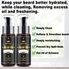 FULLLIGHT TECH Men's 2 Pack Beard Care Kit - Argan Oil & Jojoba Oils Shampoo, Rosemary Extract for Clean, Moisturizing and Nourishing Mustache & Beard Growth view 4