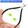 4 Packs Cuticle Nipper, Premium Stainless Steel Cuticle Trimmer for Manicure & Pedicure at Home/Spa/Salon [Black] view 4