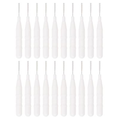 LALAFINA 20pcs Mini Eyebrow Makeup Brush Cap Versatile Cosmetics Tool for Makeup Application Travel-Friendly for Eyebrows Lips and More
