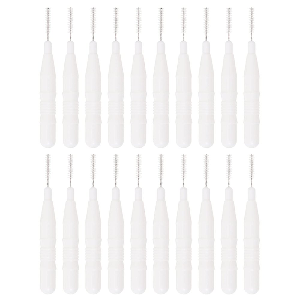 LALAFINA 20pcs Mini Eyebrow Makeup Brush Cap Versatile Cosmetics Tool for Makeup Application Travel-Friendly for Eyebrows Lips and More