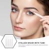 LALAFINA 20pcs Mini Eyebrow Makeup Brush Cap Versatile Cosmetics Tool for Makeup Application Travel-Friendly for Eyebrows Lips and More view 3