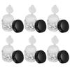 ARTIBETTER 10pcs 3ML Mini Empty Loose Bottle Loose Container Eye- shadow Bottle Box Concealer Dispenser Case with 12 Holes Sifter and Lids (Black) view 1
