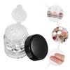 ARTIBETTER 10pcs 3ML Mini Empty Loose Bottle Loose Container Eye- shadow Bottle Box Concealer Dispenser Case with 12 Holes Sifter and Lids (Black) view 3