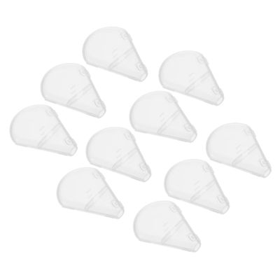 10pcs Bristle Cover Makeup Protective Cover Makeup Brush Plastic Cover Make Protector Makeup Cover Makeup Brush Guard Cover Cosmetics Brush Protector Plastic Brush Cover Makeup Lid