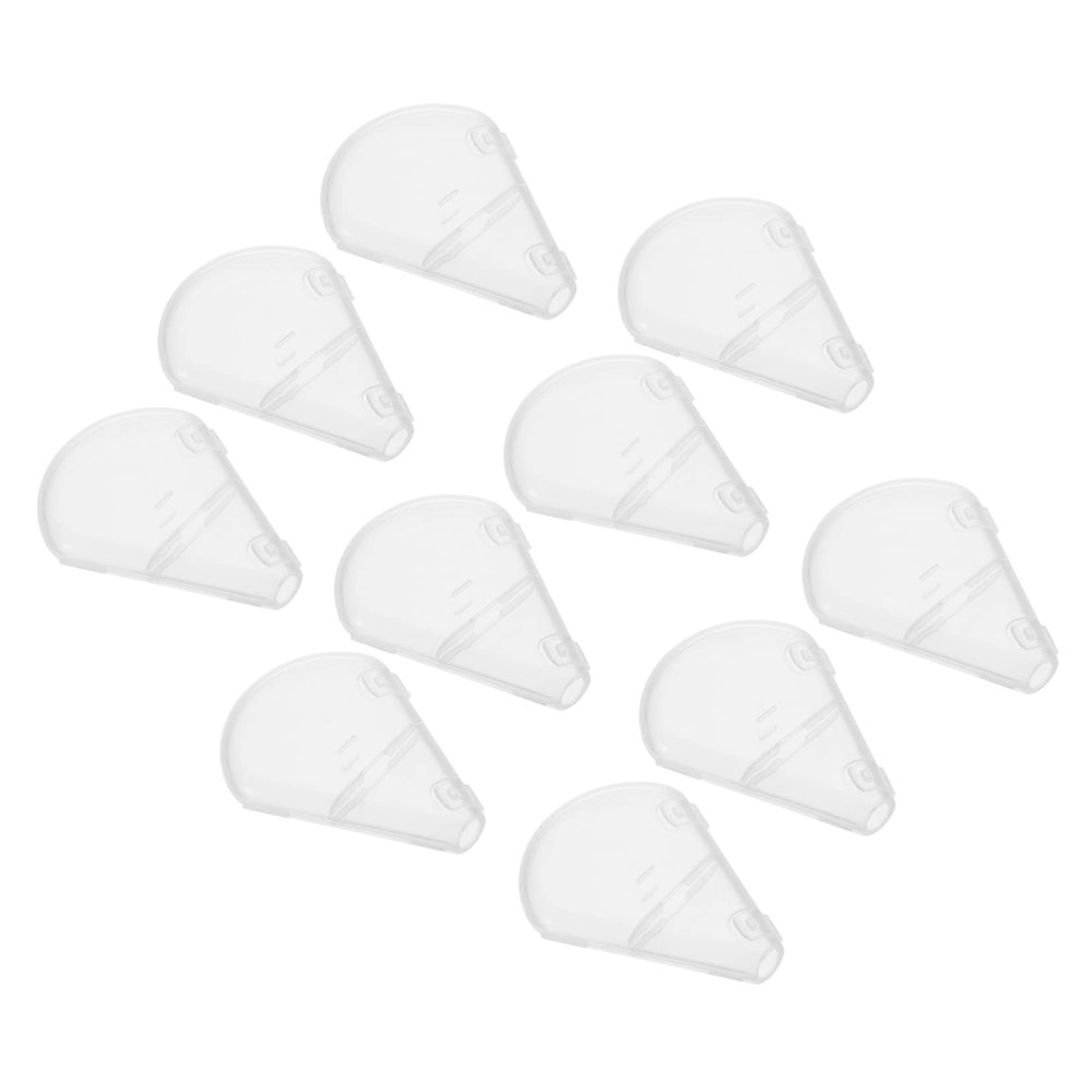 10pcs Bristle Cover Makeup Protective Cover Makeup Brush Plastic Cover Make Protector Makeup Cover Makeup Brush Guard Cover Cosmetics Brush Protector Plastic Brush Cover Makeup Lid