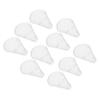 10pcs Bristle Cover Makeup Protective Cover Makeup Brush Plastic Cover Make Protector Makeup Cover Makeup Brush Guard Cover Cosmetics Brush Protector Plastic Brush Cover Makeup Lid view 1