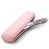 FERYES Travel Makeup Brush Holder, Magnetic Anti-fall Out Silicon Portable Cosmetic Face Brushes Holder, Soft and Sleek Makeup Tools Organizer for Travel-Pink view 1