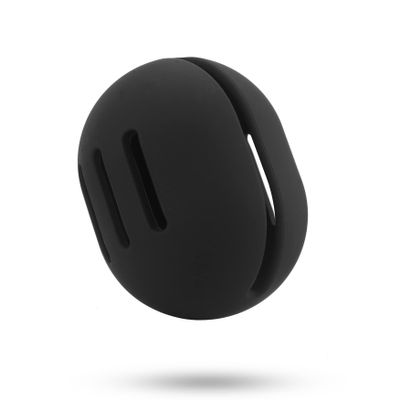 FERYES Makeup Sponge Holder  Shatterproof Eco-Friendly Silicone Beauty Make Up Blender Case for Travel-Black